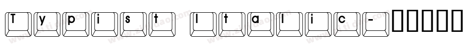 Typist Italic字体转换